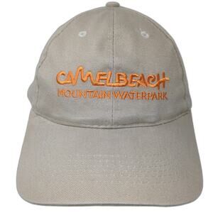 AMC Baseball Cap Beige One Size Camelbeach Mountain Waterpark Logo Poconos Hat